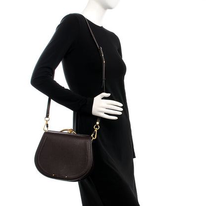 Chloe Calfskin Suede Medium Nile Bracelet Bag Carbon Brown 2 of 9