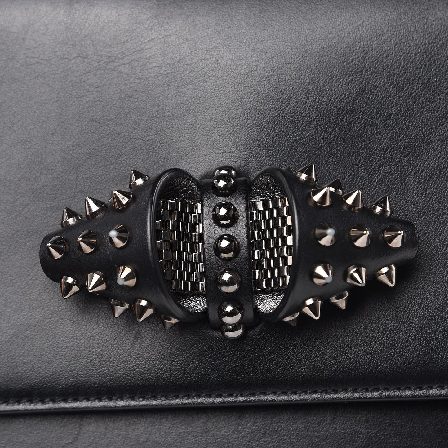 Calfskin Small Sweety Charity NV Shoulder Bag Black