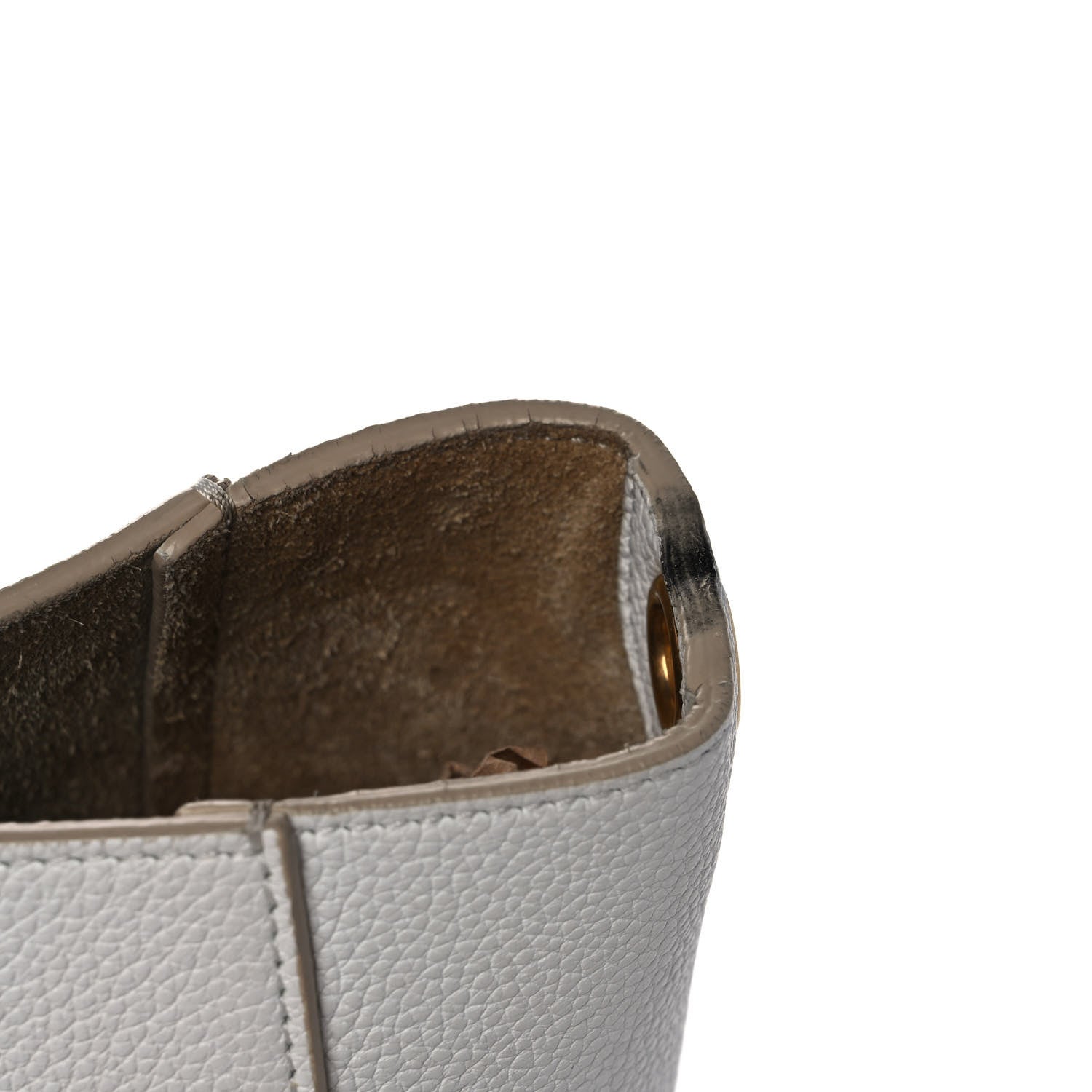 Celine Soft Grained Calfskin Small Sangle Bucket Bag White 10 of 10