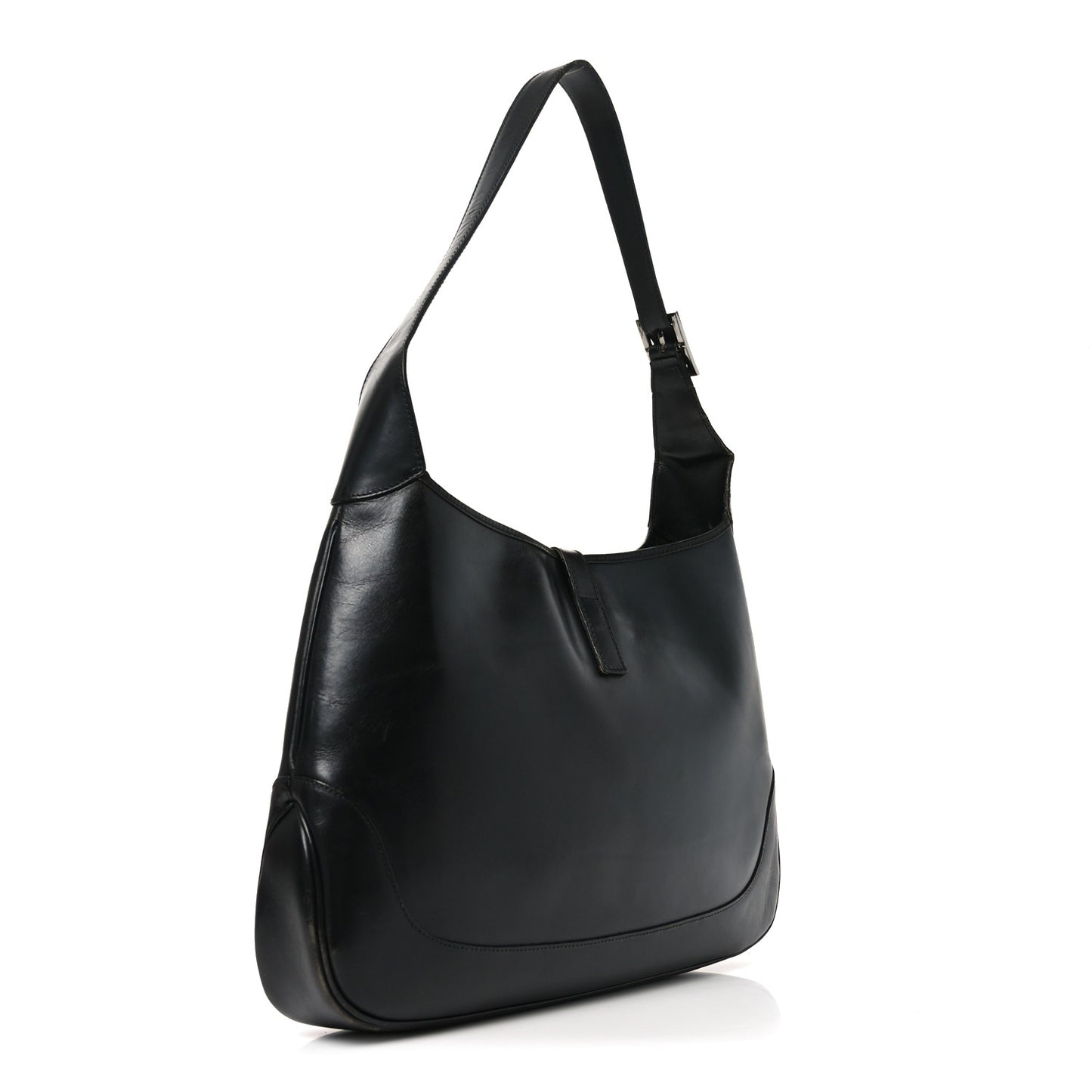 Calfskin Jackie O Hobo Black