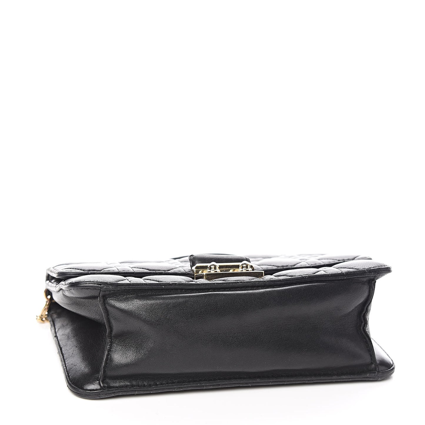 Lambskin Cannage Miss Dior Promenade Pouch Black