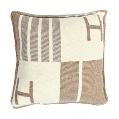 Hermes Wool Cashmere Avalon Vibration Pillow PM Coco Camomille 2 of 3