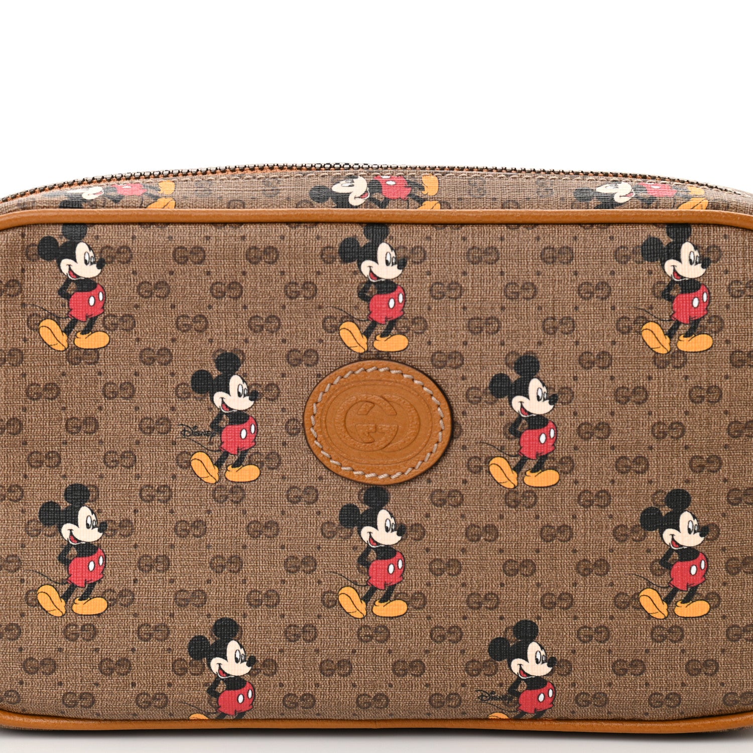 Gucci X DISNEY Mini Vintage GG Supreme Monogram Mickey Mouse Small Belt Bag Beige Vintage Sun Oil 8 of 10