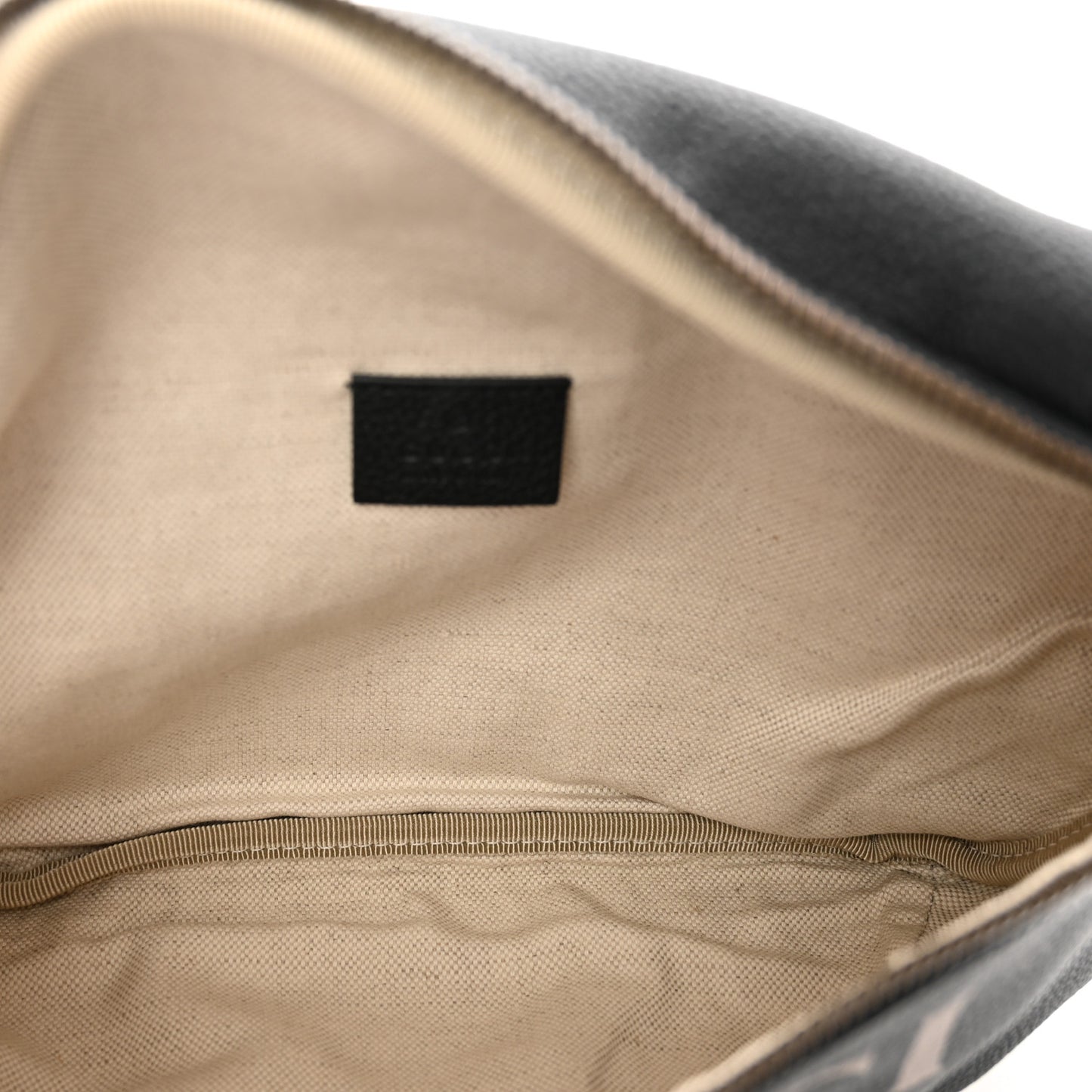Grained Calfskin Logo Belt Bag Black