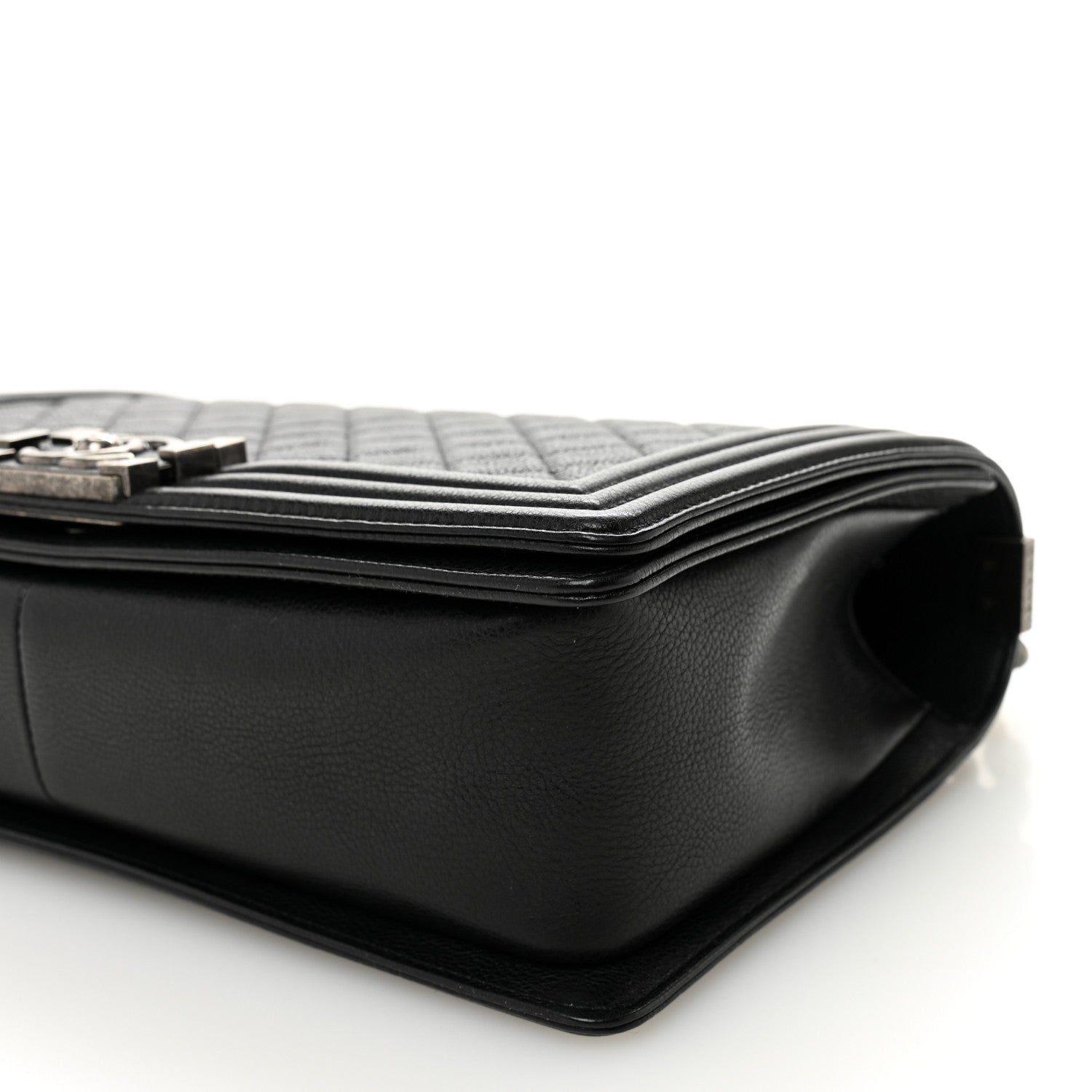 Chanel Grained Calfskin Quilted New Medium Boy Flap Black 1792842