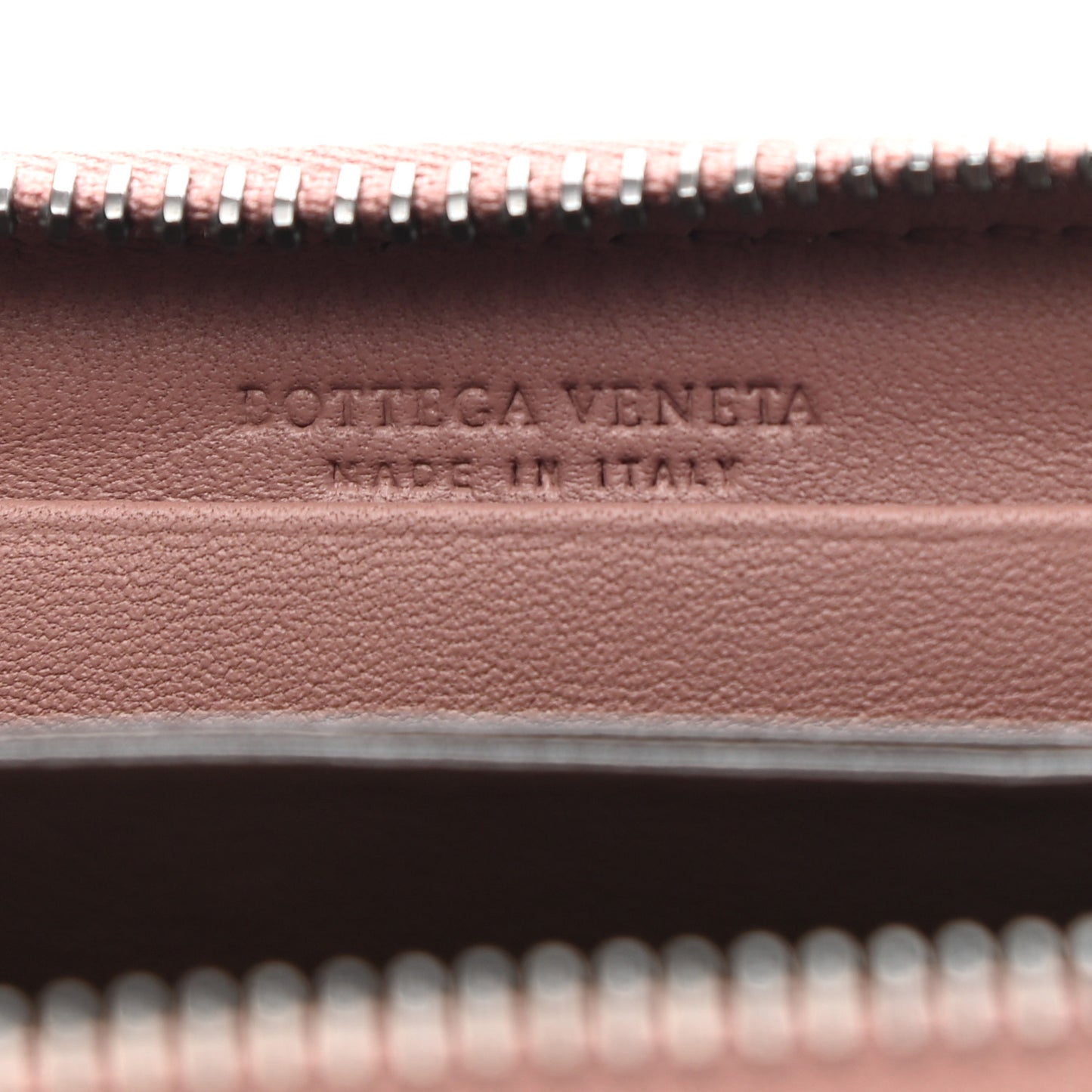Nappa Intrecciato Zip Around Coin Purse Deco Rose Baccarra Rose