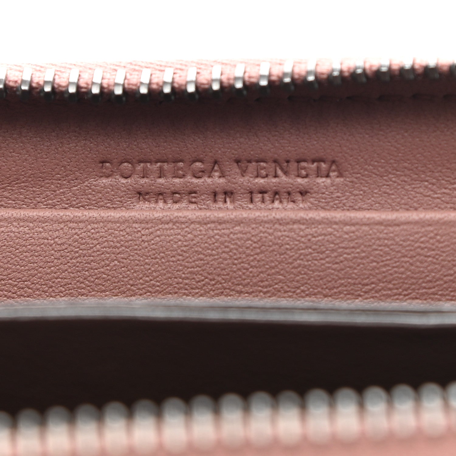 Bottega Veneta Nappa Intrecciato Zip Around Coin Purse Deco Rose Baccarra Rose 6 of 8