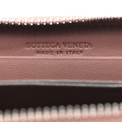 Bottega Veneta Nappa Intrecciato Zip Around Coin Purse Deco Rose Baccarra Rose 6 of 8