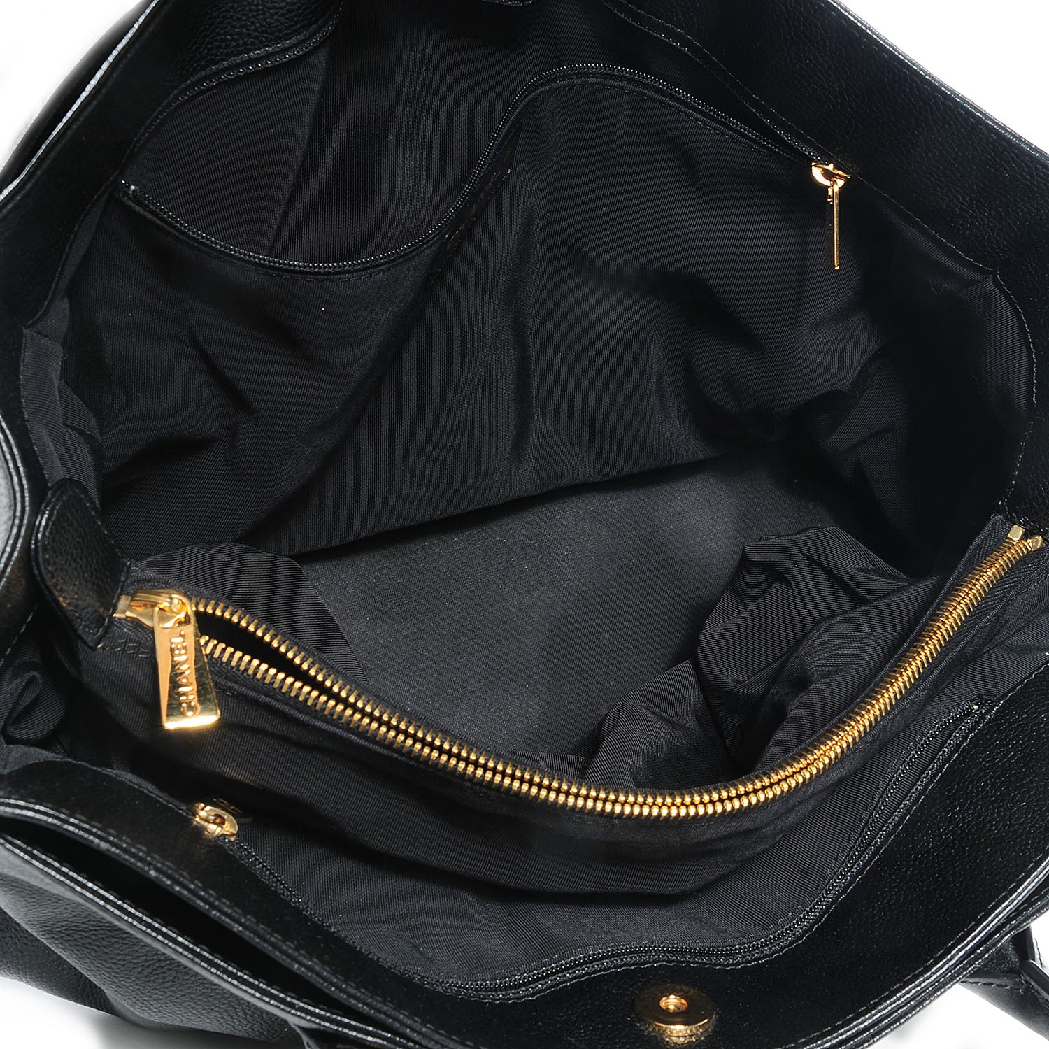 Chanel Calfskin Cerf Shopper Tote Black 7 of 10