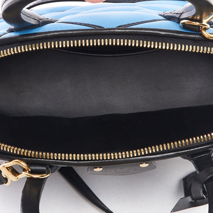 Louis Vuitton Lambskin Malletage Alma BB Bleuet 4 of 8