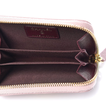 Chanel Sheepskin Quilted Mademoiselle Vintage Zip Coin Purse Light Pink 5 of 7