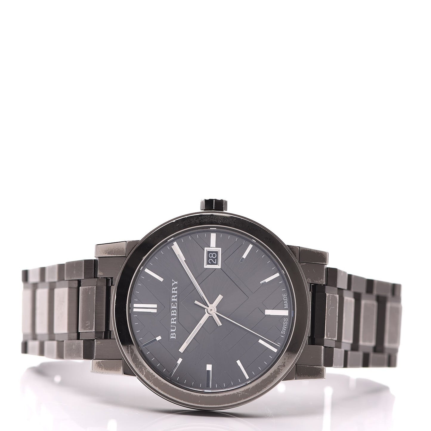 Stainless Steel 38mm Heritage Quartz Watch Grey BU9007