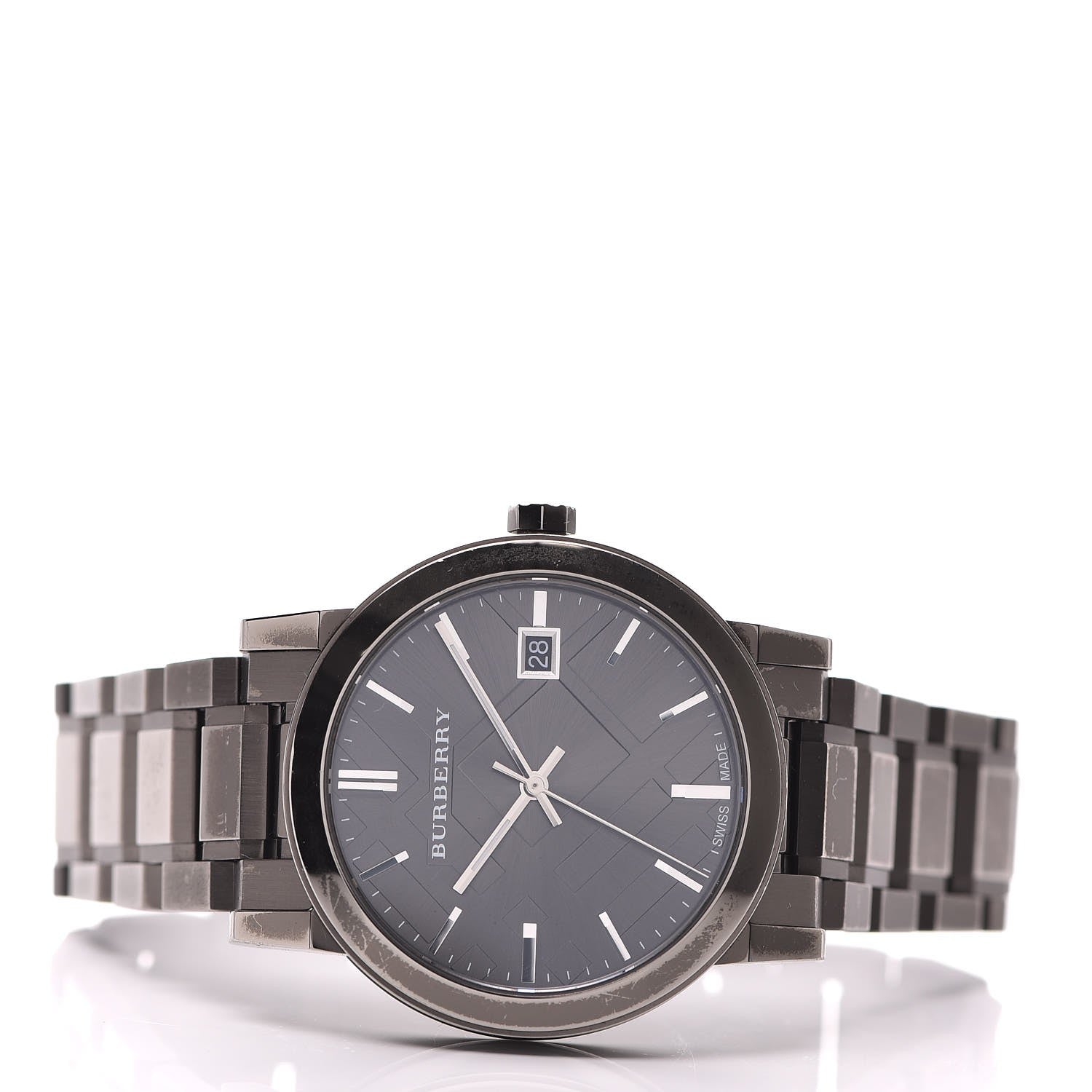 Burberry Stainless Steel 38mm Heritage Quartz Watch Grey BU9007 3 of 7