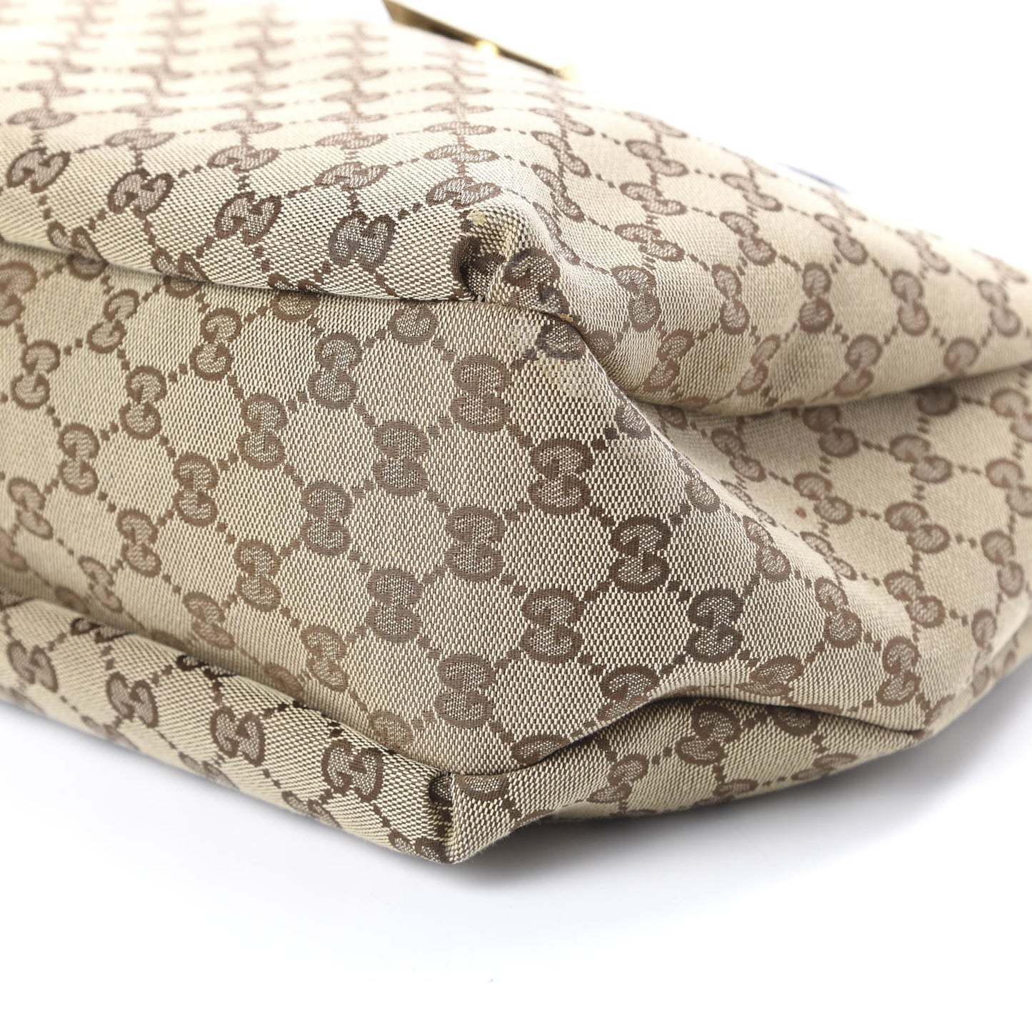 Monogram Large New Ladies Web Hobo Dark Brown