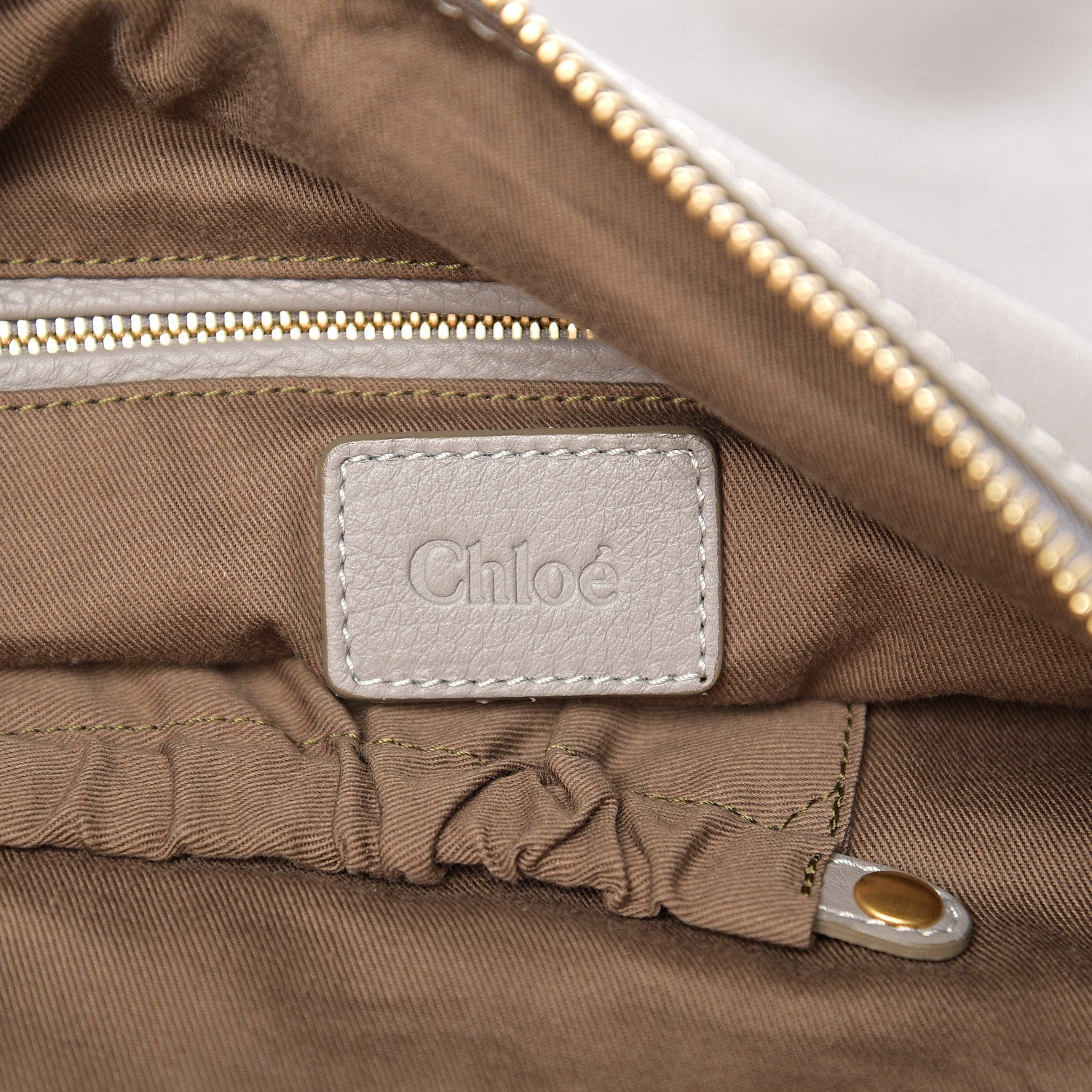 Chloe Calfskin Large Marcie Satchel Cashmere Grey 6 of 9