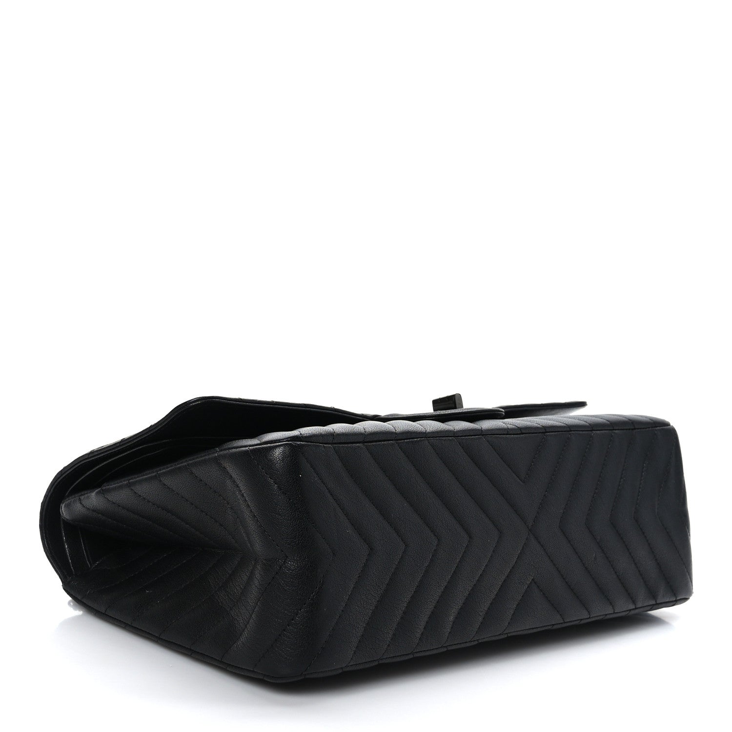 Chanel Sheepskin Chevron Quilted 2.55 Reissue 227 Flap So Black 4 of 9