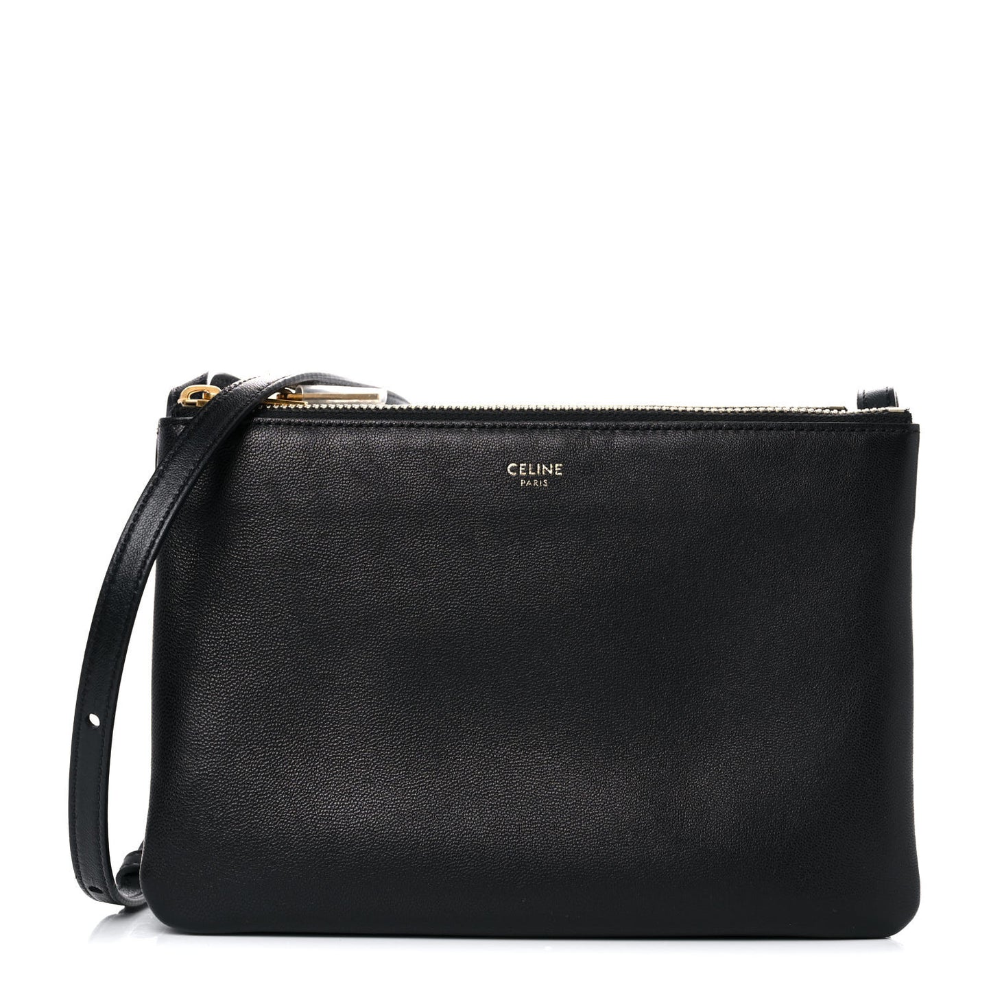 Lambskin Small Trio Crossbody Bag Black