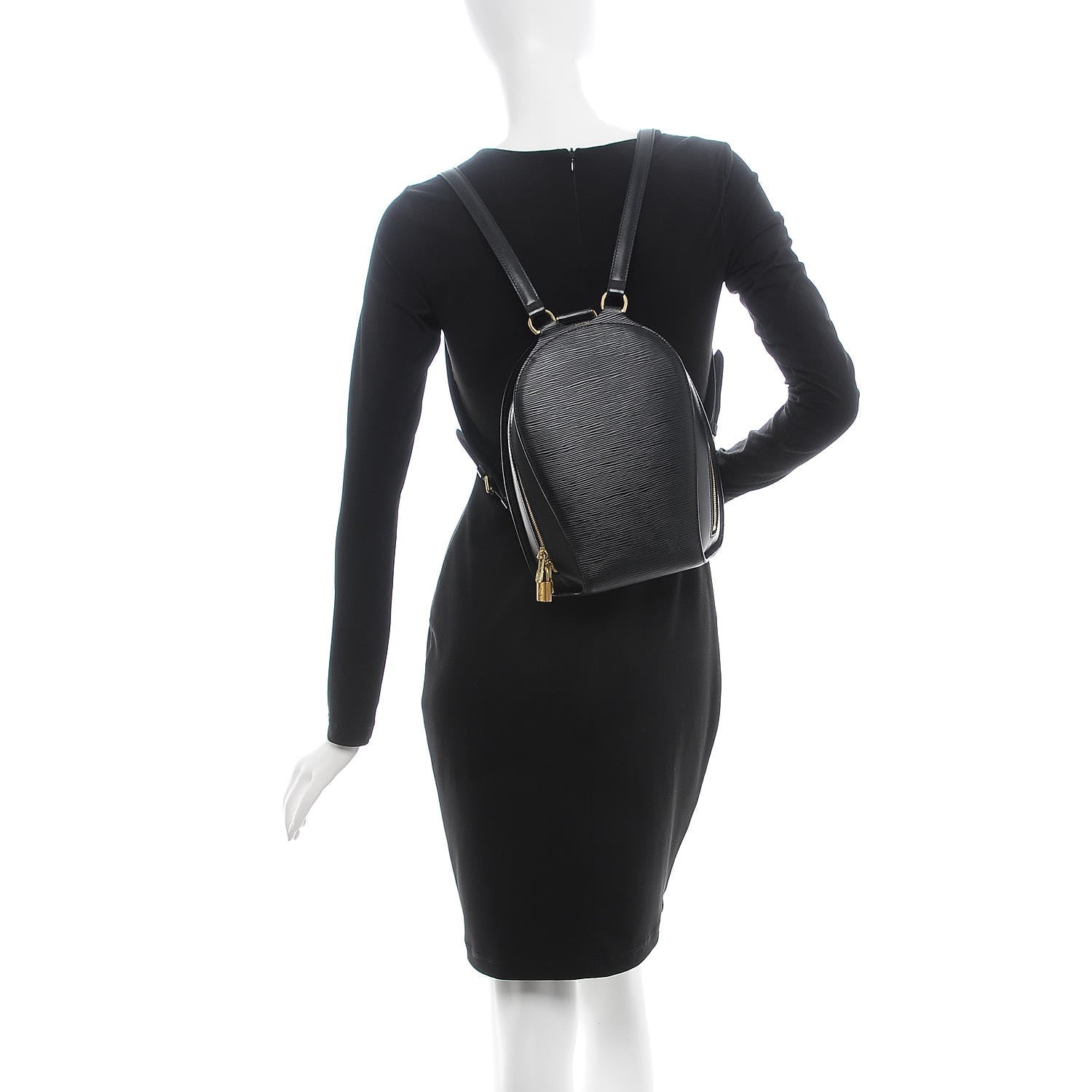 Louis Vuitton Epi Mabillon Backpack Black 2 of 7