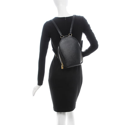 Louis Vuitton Epi Mabillon Backpack Black 2 of 7
