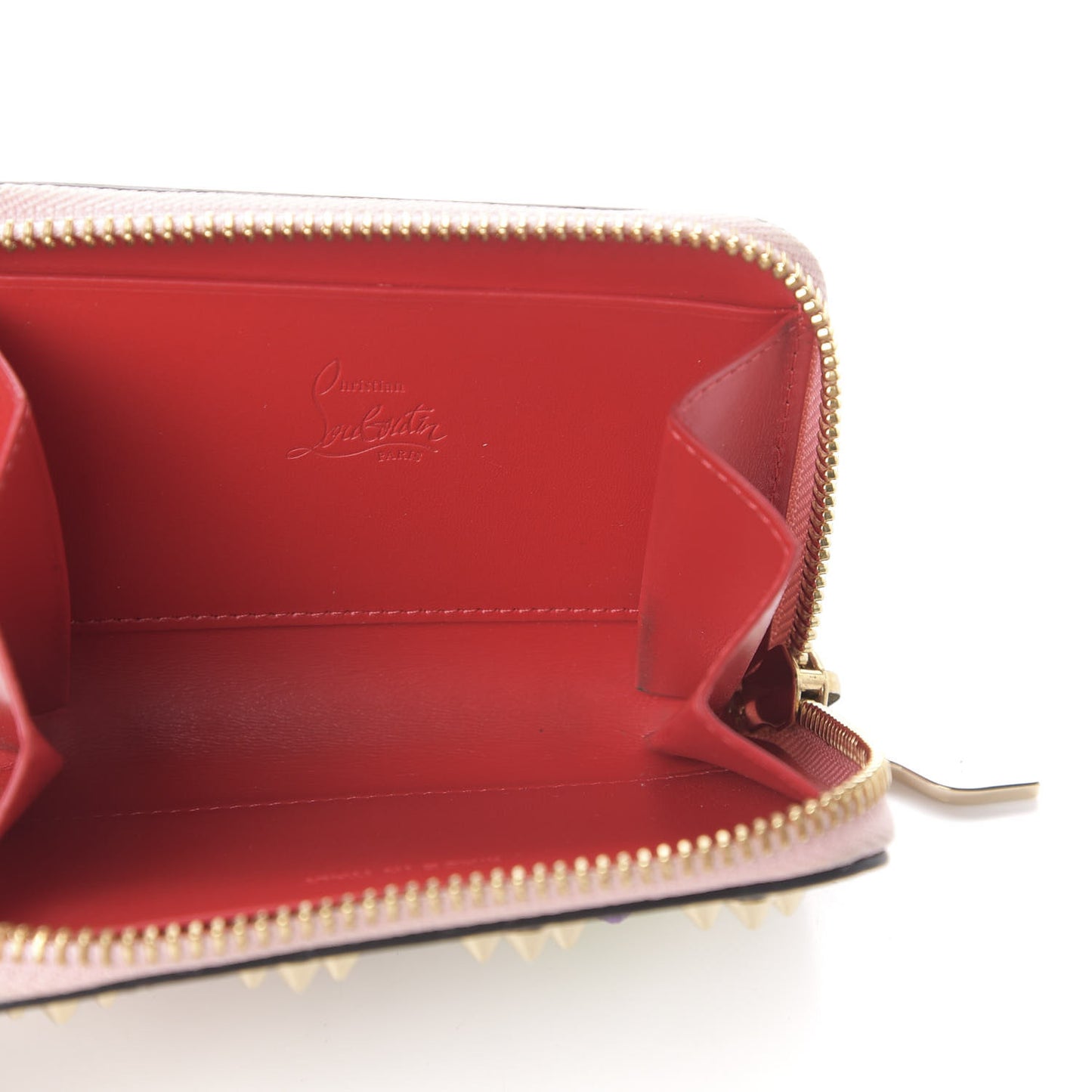 Calfskin Loubinthesky Panettone Coin Purse White
