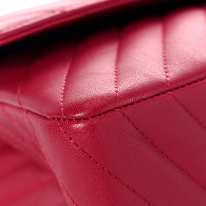 Chanel Sheepskin Chevron Quilted 2.55 Reissue 226 Flap Dark Pink 8 of 15