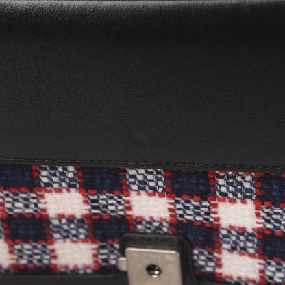 Gucci Vintage Tweed Check Small Dionysus Shoulder Bag White Hibiscus Red Marine 11 of 11