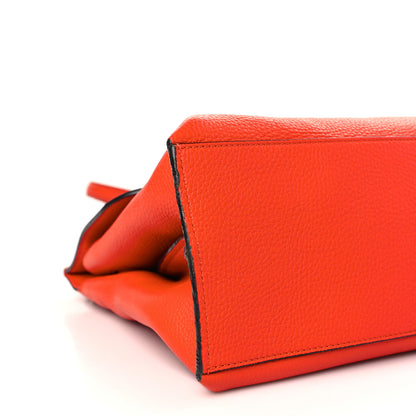 Gucci Cellarius Calfskin Medium Bamboo Daily Top Handle Bag New Dark Orange 7 of 10