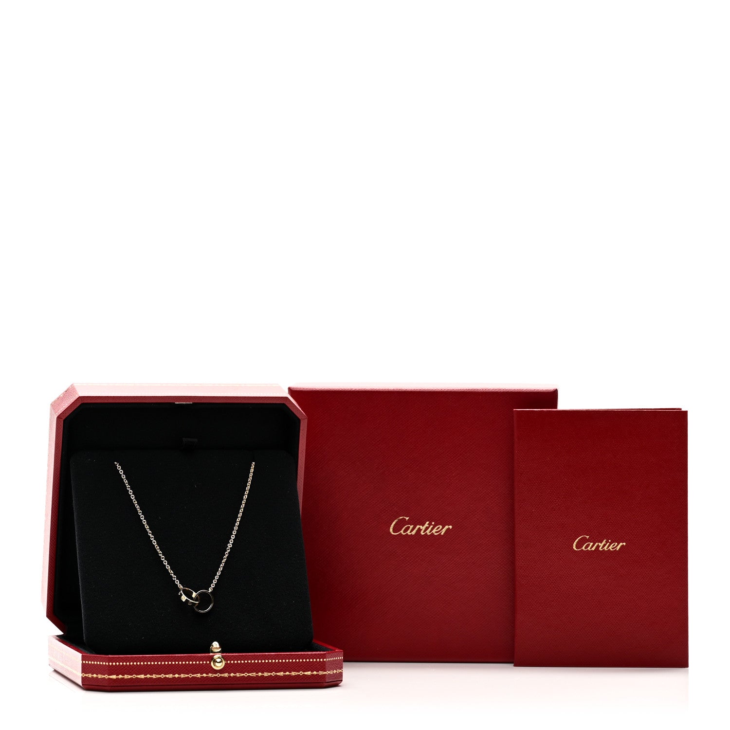 Cartier 18K Yellow Gold Interlocking LOVE Necklace 5 of 5
