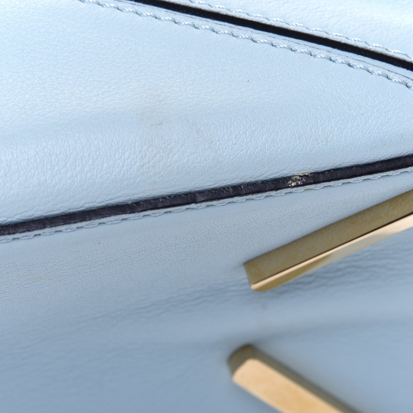 Calfskin Small Puzzle Bag Aqua
