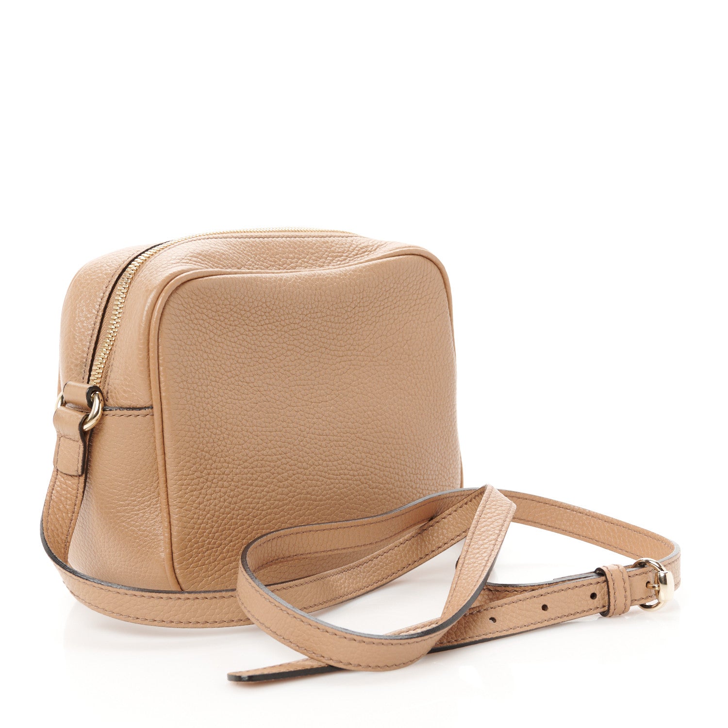 Gucci Pebbled Calfskin Small Soho Disco Bag Camelia 3 of 12