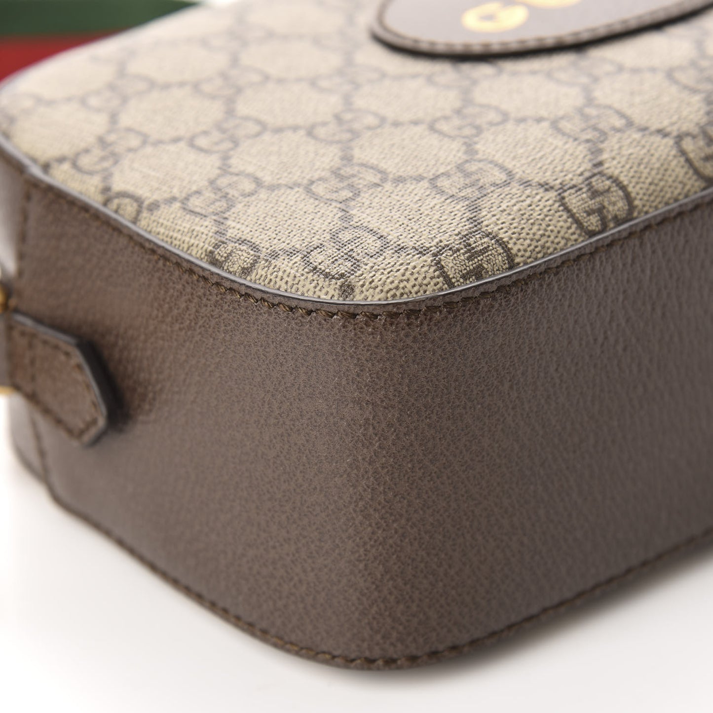GG Supreme Monogram Web Neo Vintage Shoulder Bag Beige New Acero Crop