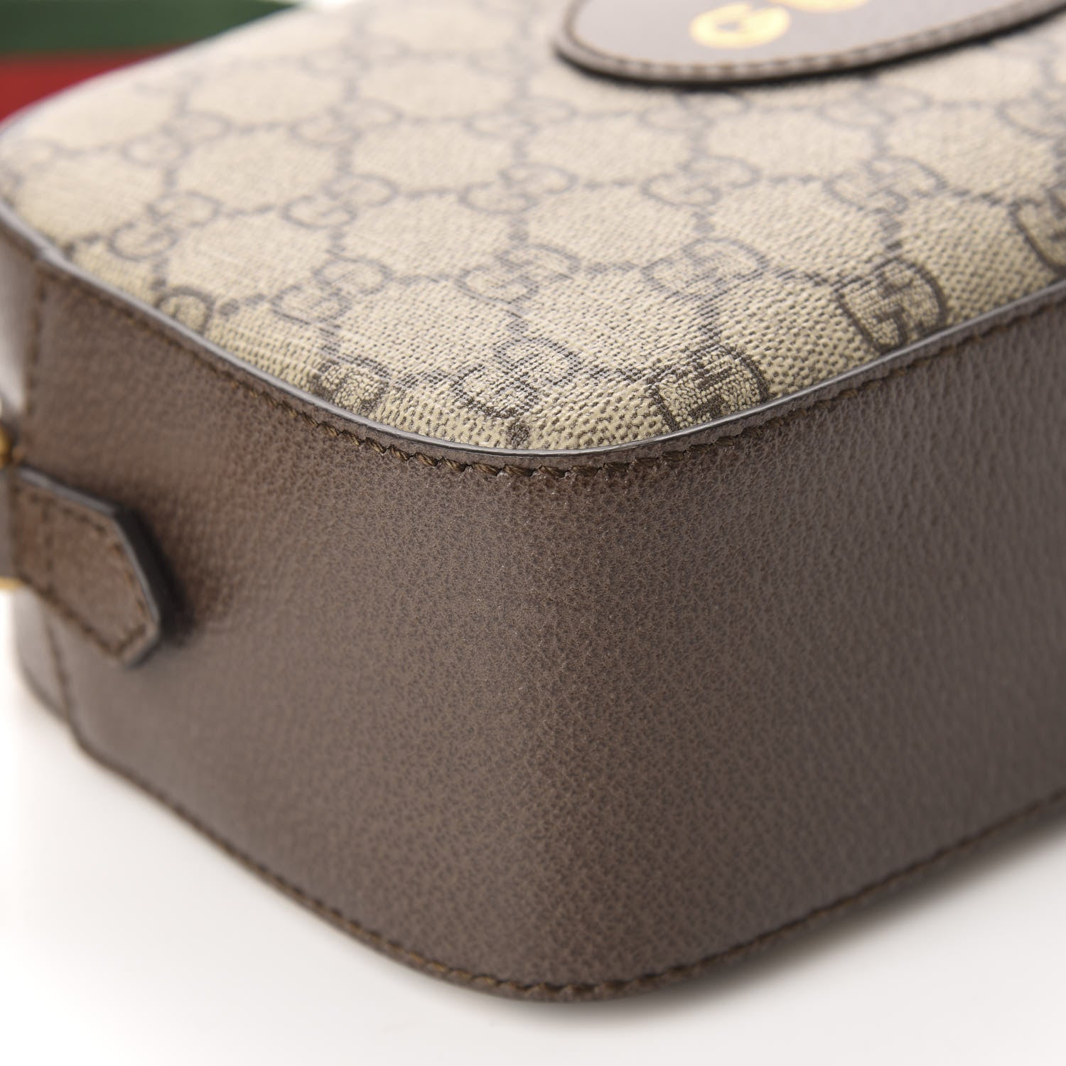 Gucci GG Supreme Monogram Web Neo Vintage Shoulder Bag Beige New Acero Crop 6 of 10