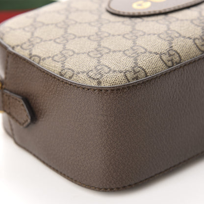 Gucci GG Supreme Monogram Web Neo Vintage Shoulder Bag Beige New Acero Crop 6 of 10