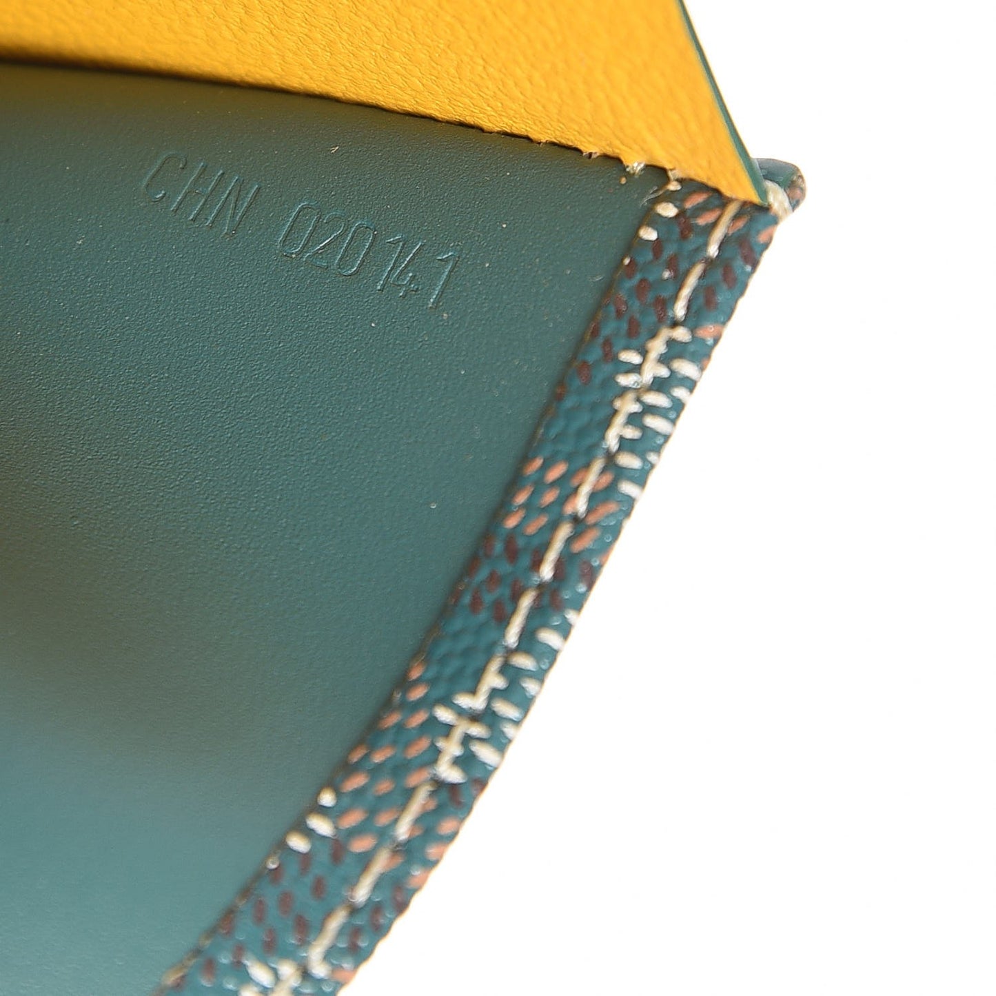 Chevron Bifold Wallet Green