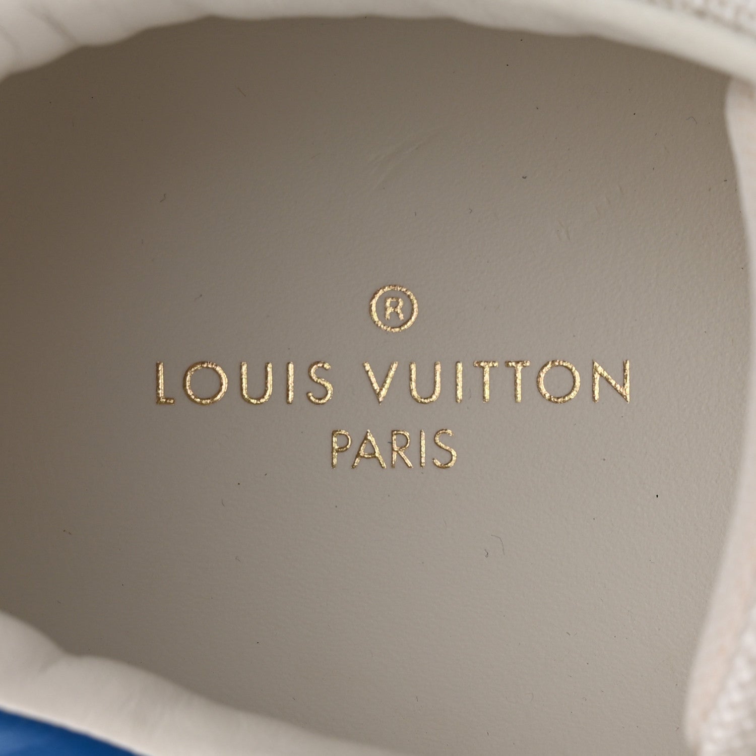 Louis Vuitton Calfskin Monogram Beverly Hills Sneakers 9 White Blue 8 of 21