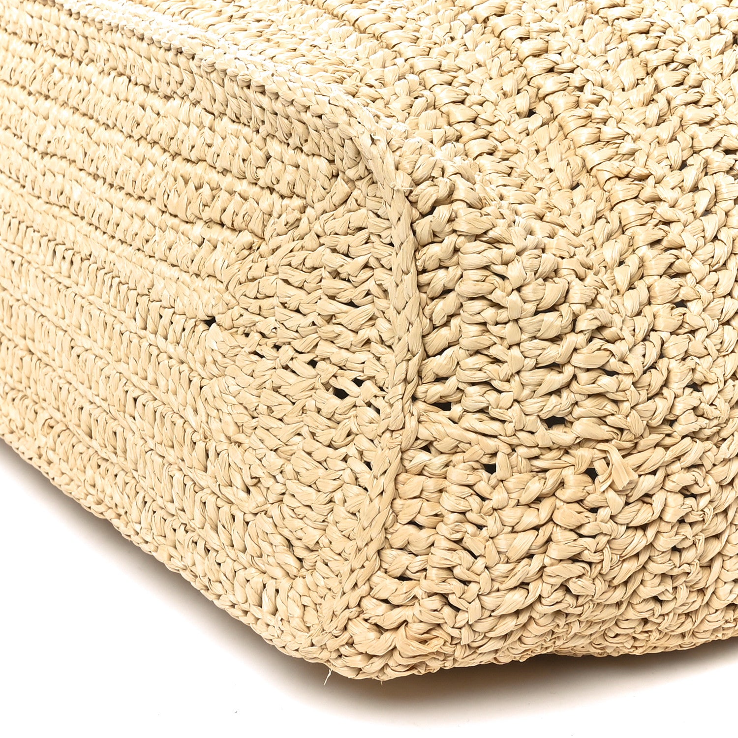 Saint Laurent Raffia Rive Gauche Tote Natural 10 of 10