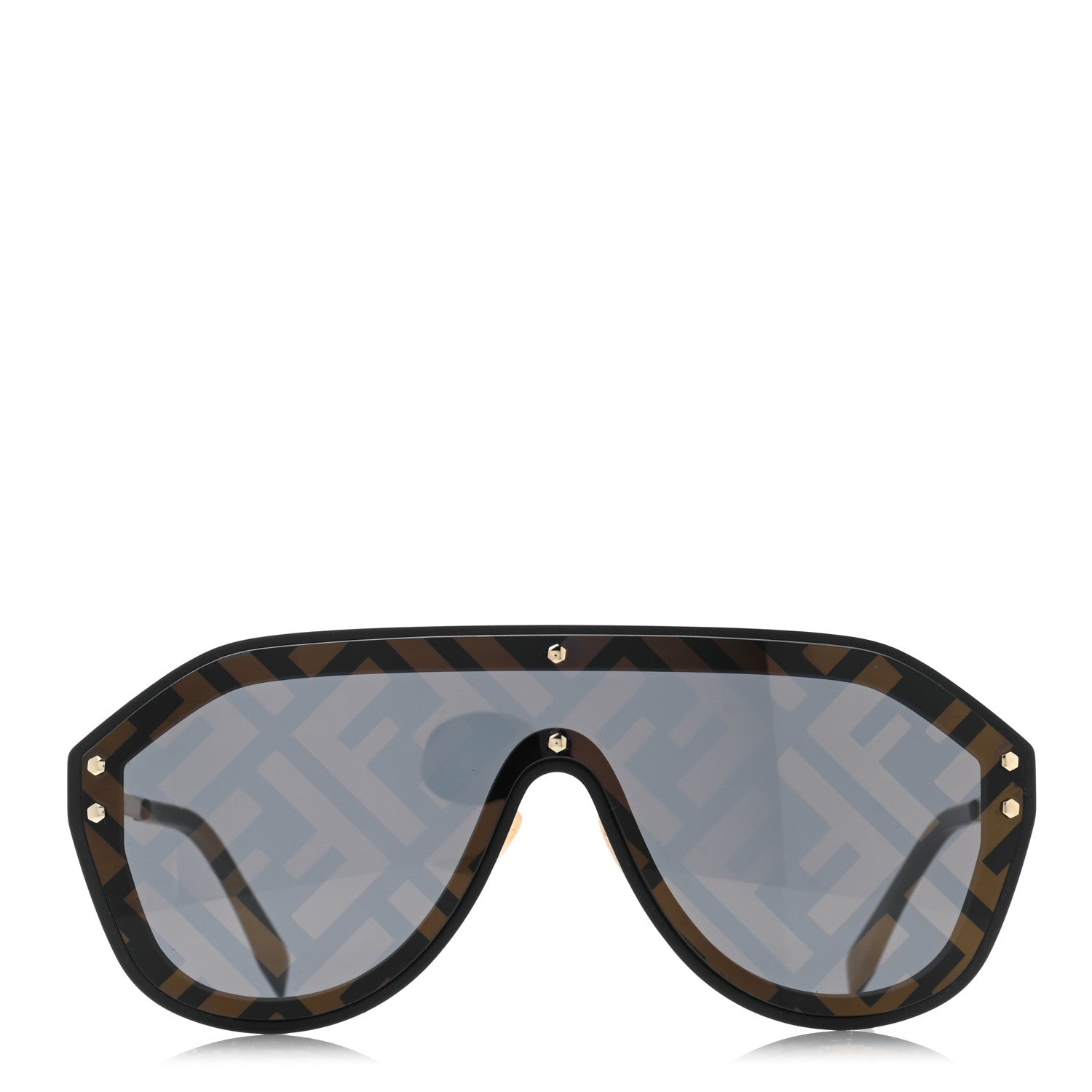 Fendi FF Fabulous Shield Sunglasses FF M0039/G/S Black 2 of 8