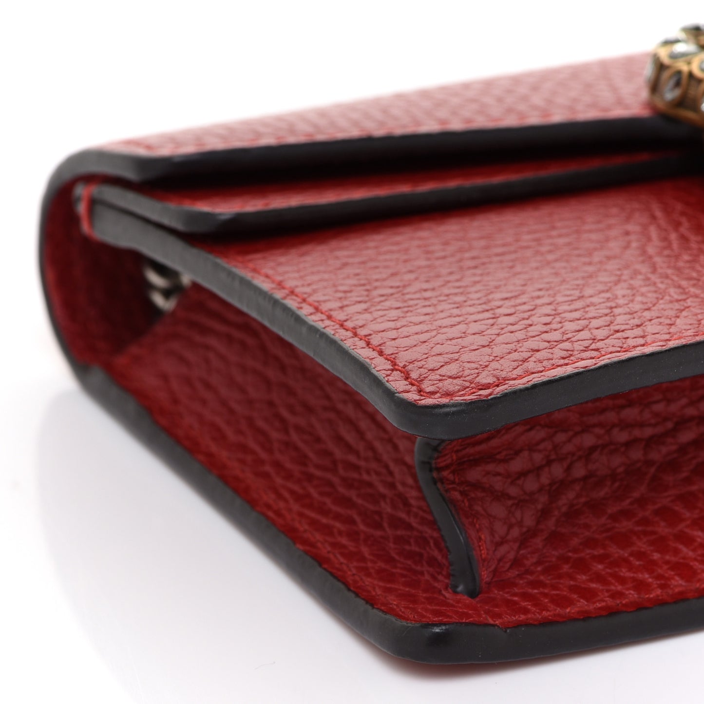 Calfskin Super Mini Dionysus Shoulder Bag Hibiscus Red