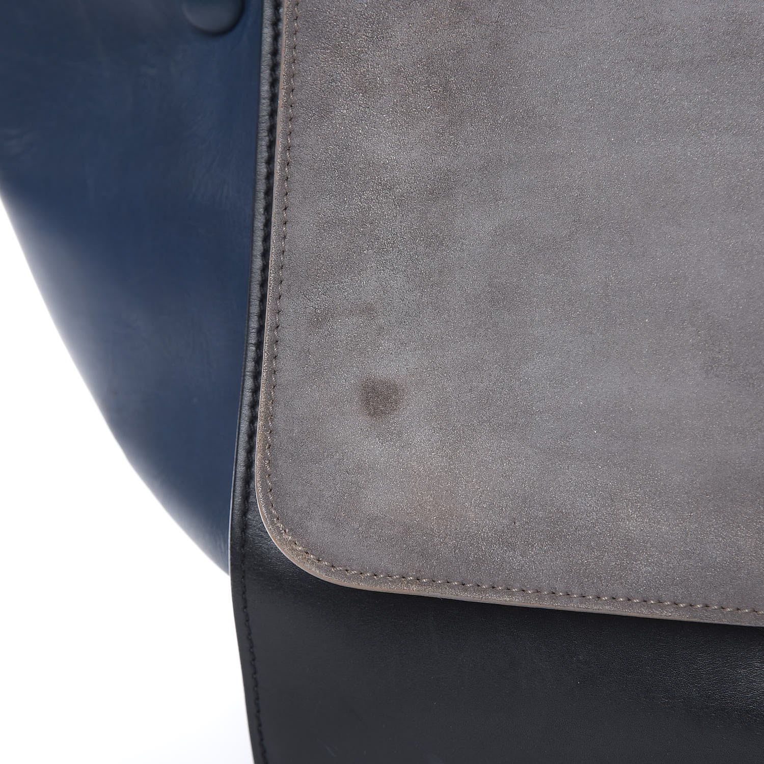 Celine Calfskin Suede Medium Tri-Color Trapeze Grey 10 of 27