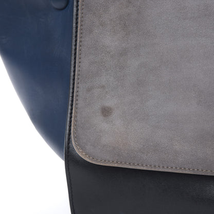 Celine Calfskin Suede Medium Tri-Color Trapeze Grey 10 of 27