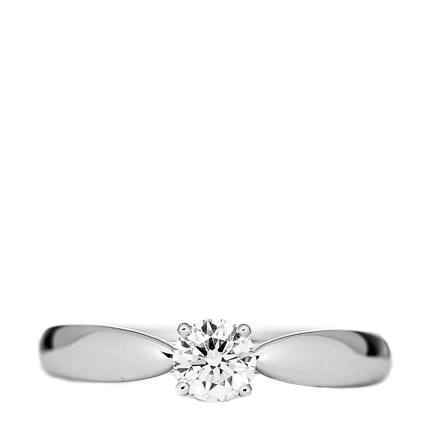 Platinum Diamond .28ct Harmony Solitaire Engagement Ring 49 4.75
