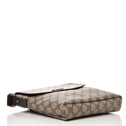Gucci GG Plus Monogram Small Flap Messenger Bag Beige Dark Brown 4 of 8