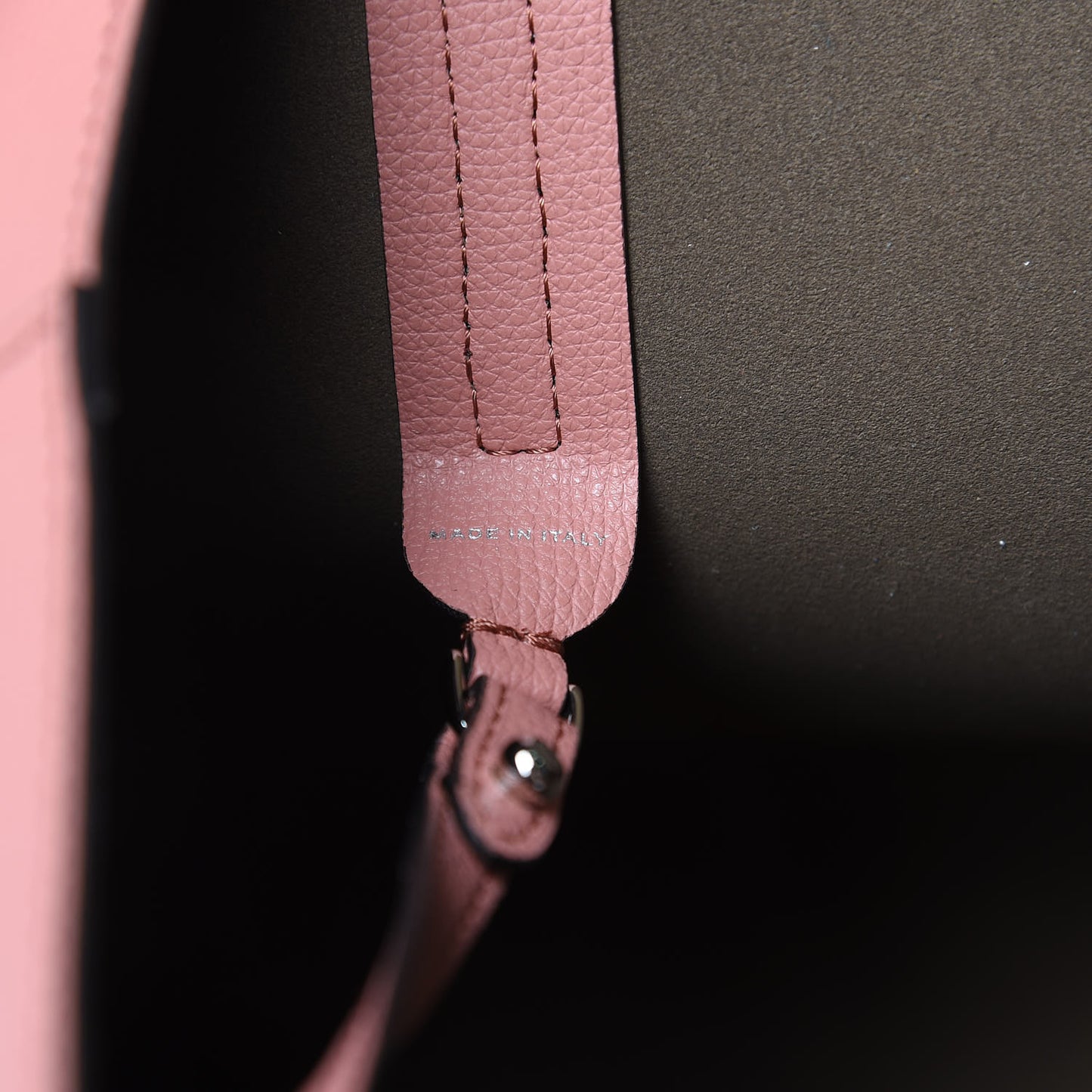 Vitello Vienna Enamel F is Fendi Shopping Tote Macaron Taupe