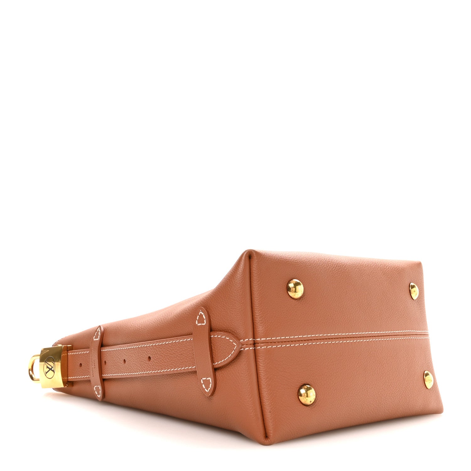 Louis Vuitton Grained Calfskin Low Key Hobo PM Cognac 5 of 11