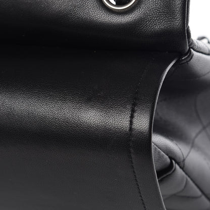Chanel Lambskin Quilted Jumbo Double Flap Black 10 of 12
