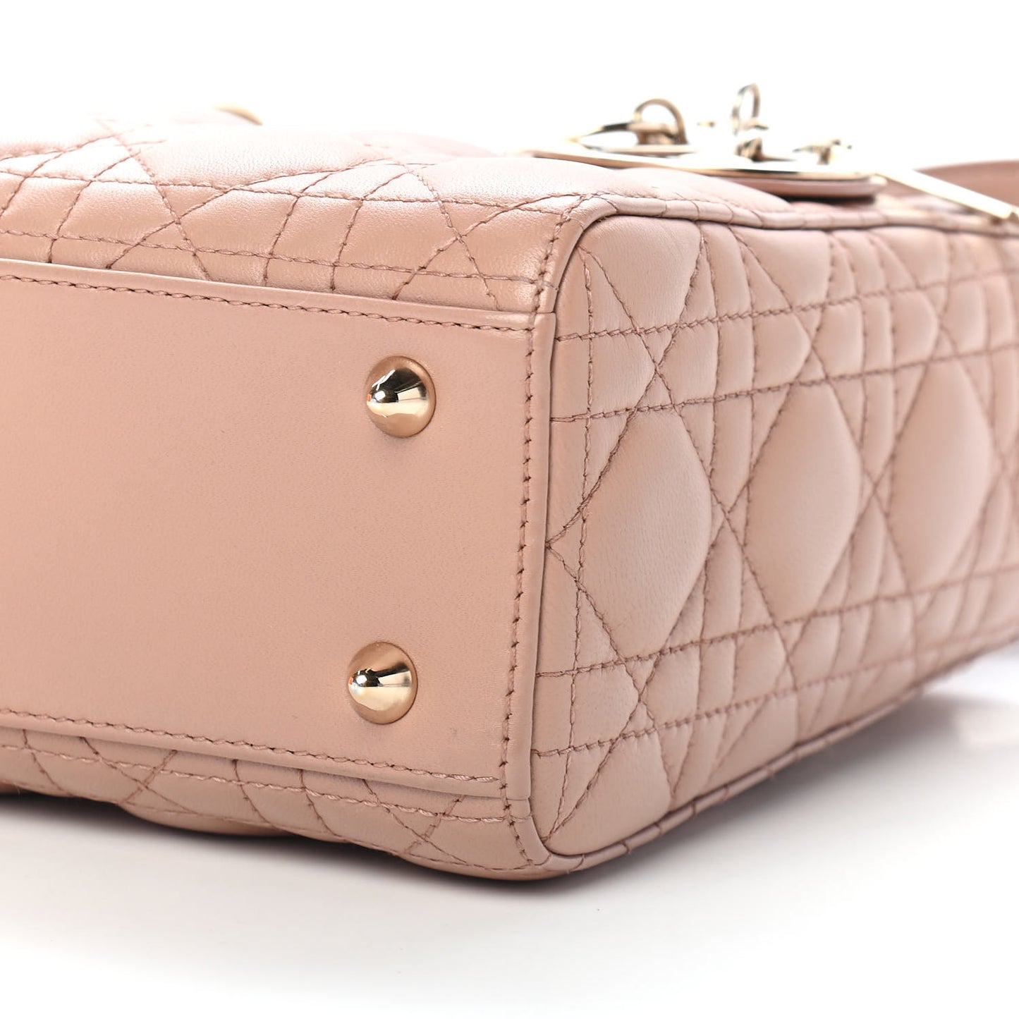 Lambskin Cannage Small Lady Dior Pink