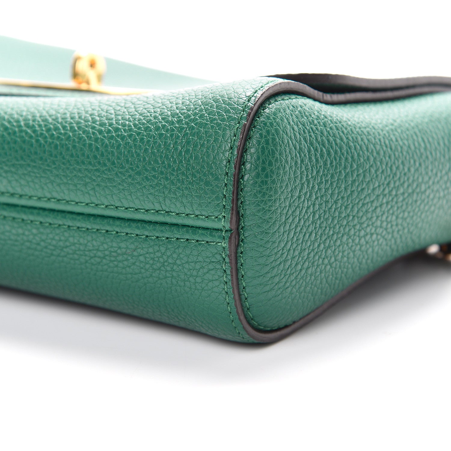 Mulberry Small Classic Grain Calfskin Small Lily Flap Emerald 10 of 11