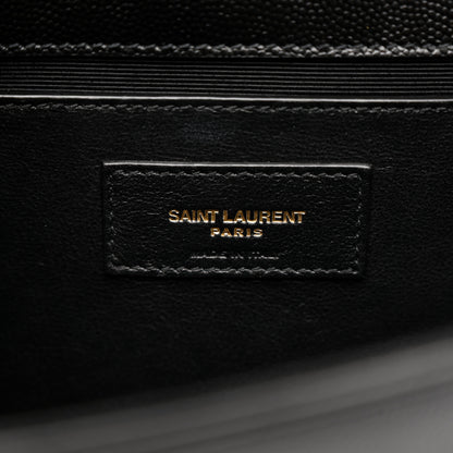 Saint Laurent Grain De Poudre Medium Classic Monogram Kate Tassel Satchel Black 7 of 13