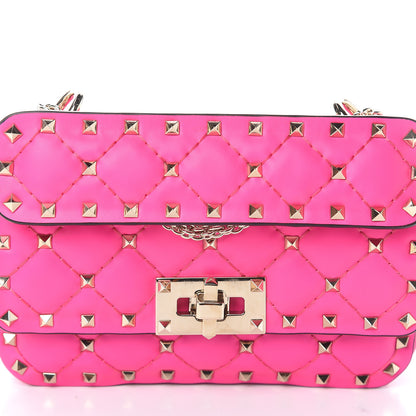 Valentino Garavani Calfskin Mini Rockstud Spike Shoulder Bag Azalea 8 of 8