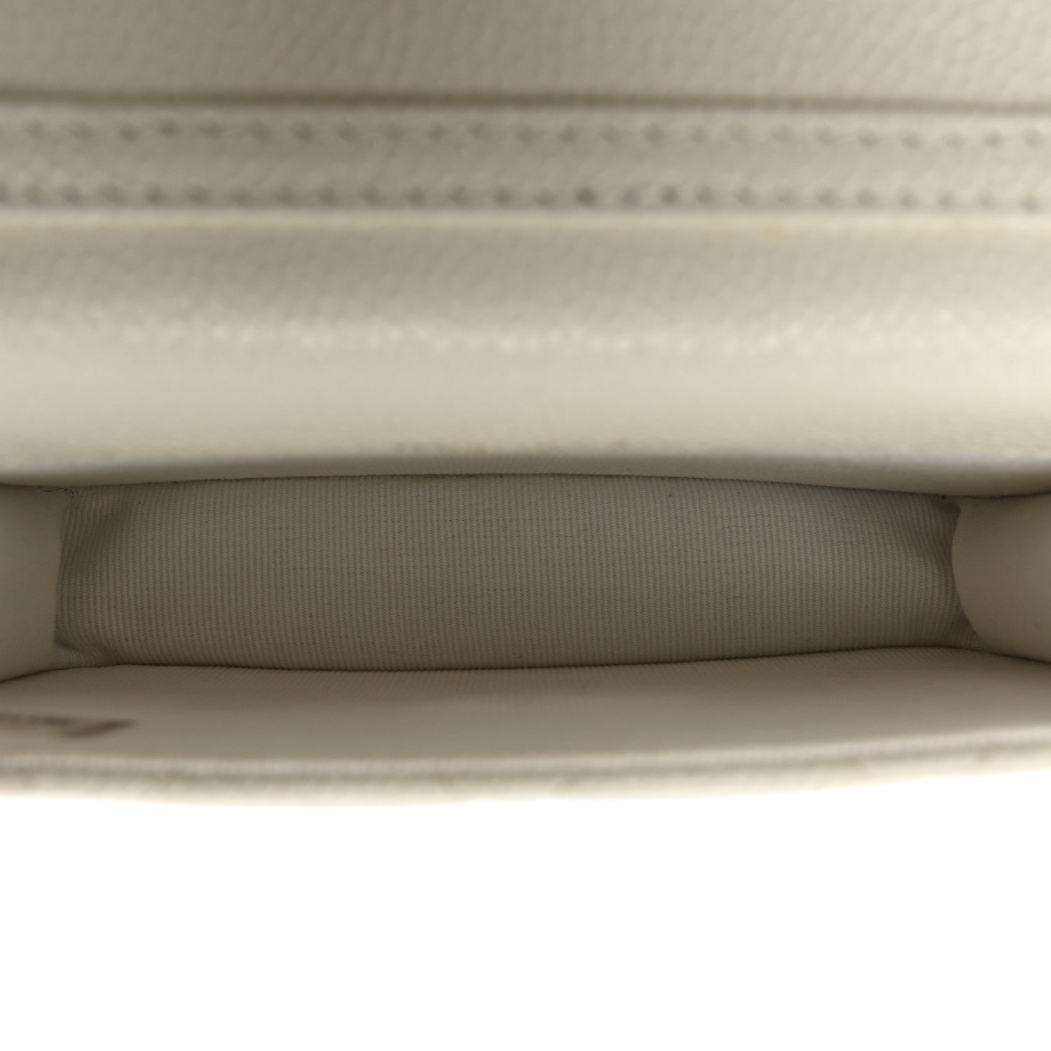 Chanel Shiny Caviar Quilted Chain Melody Card Holder On Chain White 5 of 12